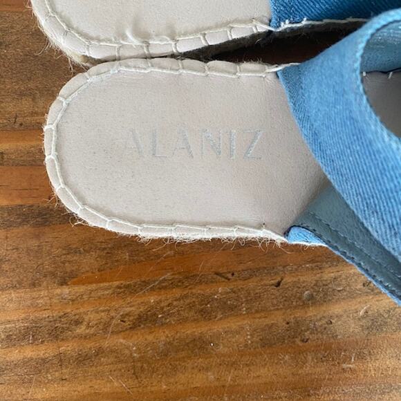 Alaniz Blue Slingback Espadrilles - Size 39 (8.5) - Picture 4 of 8